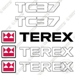 Fits Terex TC37 Mini Excavator Decal Kit