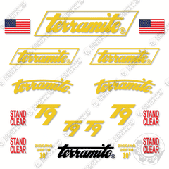 Fits Terramite T9 Decal Kit Backhoe Loader