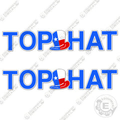 Fits Tophat Trailers Decal Kit (Set of 2) Gooseneck Trailer 45"