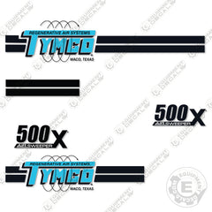 Fits Tymco 500X Decal Kit Street Sweeper