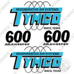 Fits Tymco 600 Decal Kit Street Sweeper