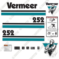 Fits Vermeer 252 Stump Grinder Decal Kit