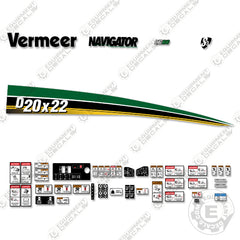 Fits Vermeer D 20 X 22 Decal Kit Directional Boring Machine Series 3