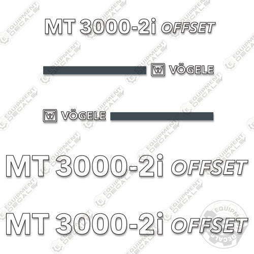 Fits Vogele MT3000-2i Decal Kit Asphalt Paver