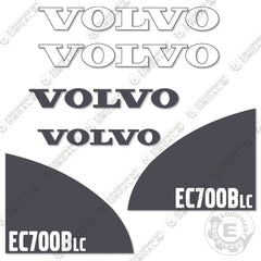 Fits Volvo EC700B LC Decal Kit Excavator