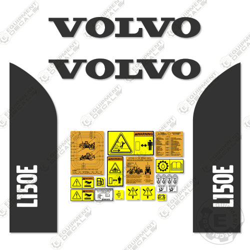 Fits Volvo L150E Decal Kit Wheel Loader