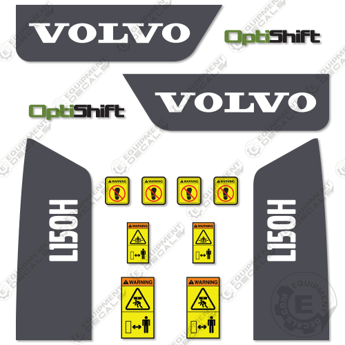 Fits Volvo L150H Decal Kit Wheel Loader