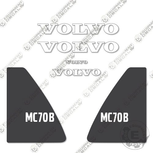 Fits Volvo MC70B Decal Kit Skid Steer