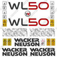 Fits Wacker Neuson WL50 Decal Kit Wheel Loader