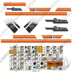 Fits Wirtgen W210 Decal Kit Cold Plainer